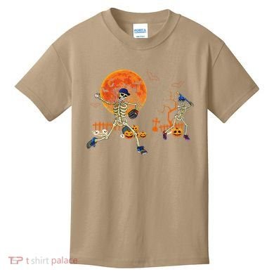Baseball Skeleton Halloween Baseball Halloween Kids T-Shirt