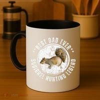 Best Squirrel Hunting Dad Fathers Day Dads Birthday Coffee Mug thumb 4