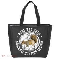 Best Squirrel Hunting Dad Fathers Day Dads Birthday Tote Bag thumb 0
