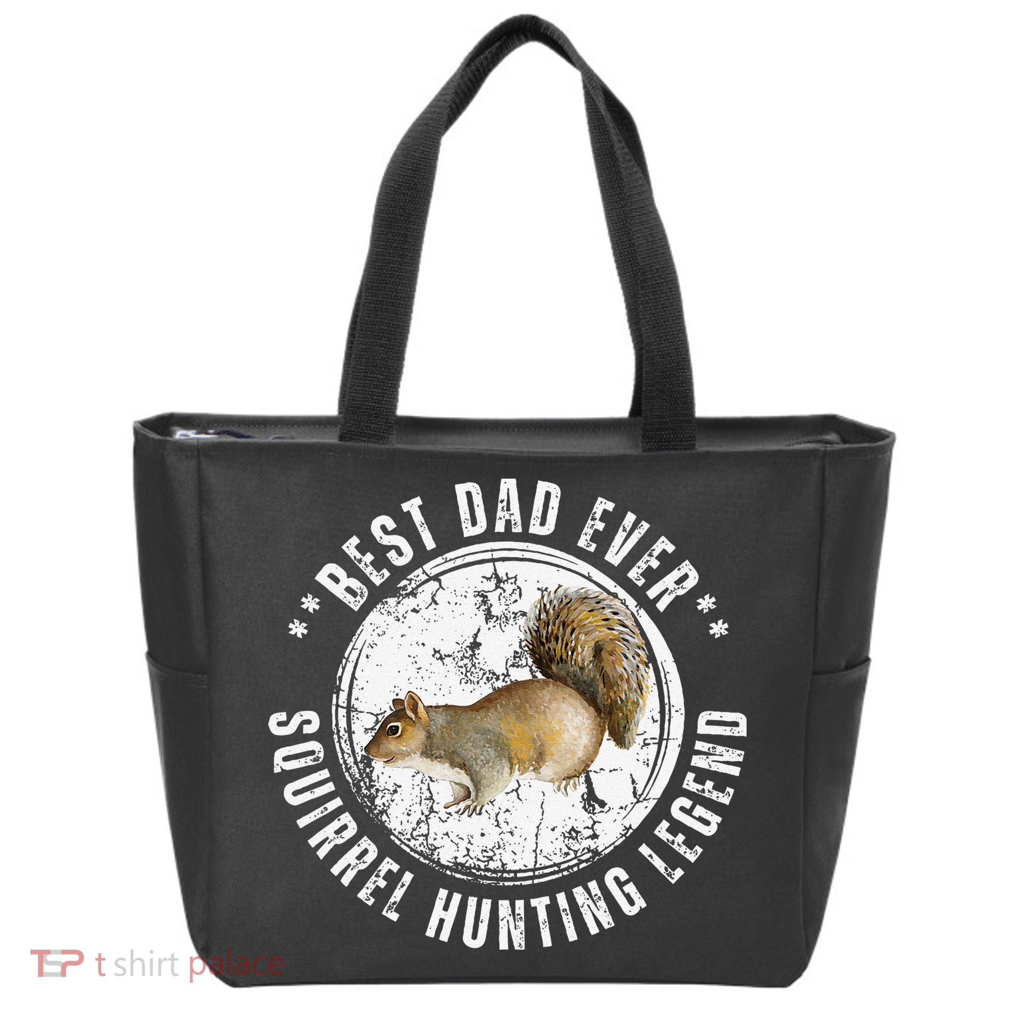 Best Squirrel Hunting Dad Fathers Day Dads Birthday Tote Bag