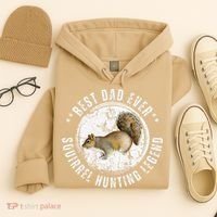 Best Squirrel Hunting Dad Fathers Day Dads Birthday Hoodie thumb 4