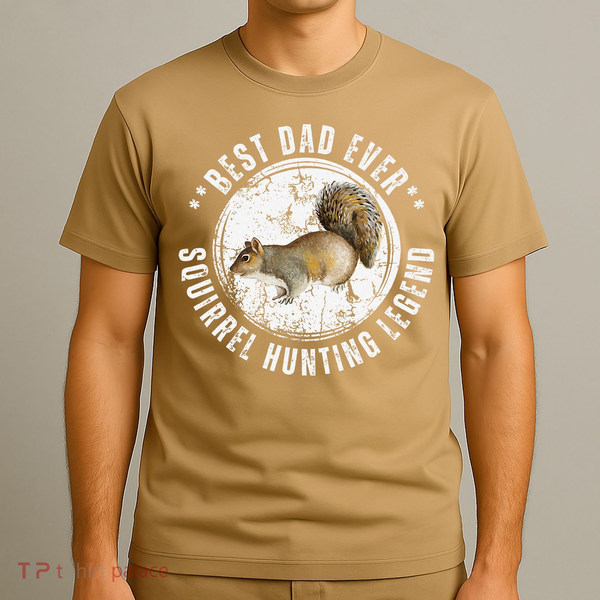 Best Squirrel Hunting Dad Fathers Day Dads Birthday T-Shirt