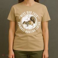 Best Squirrel Hunting Dad Fathers Day Dads Birthday T-Shirt thumb 4