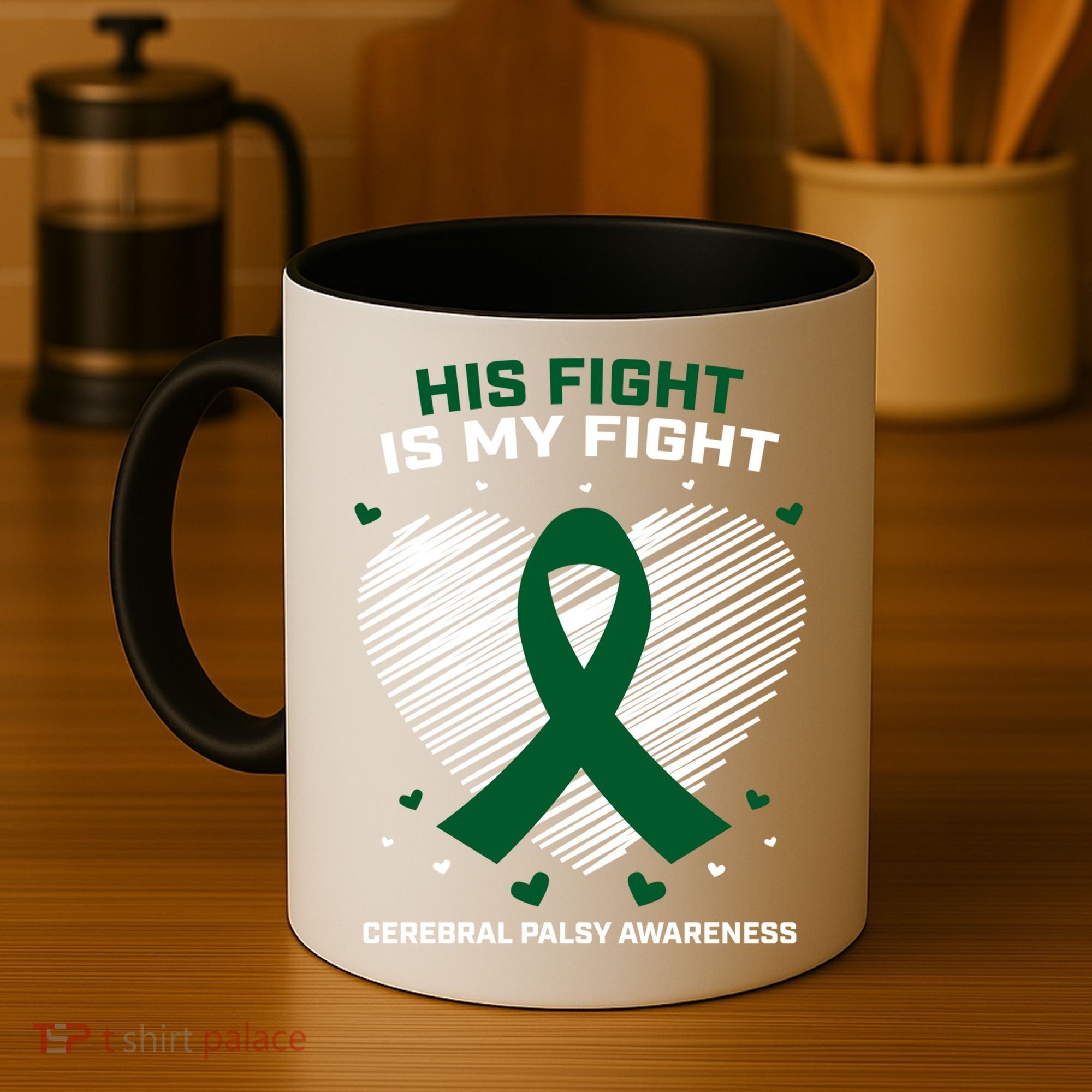 Brother Son His Fight Is My Fight Cerebral Palsy Awareness Gift Coffee Mug