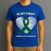 Brother Son His Fight Is My Fight Cerebral Palsy Awareness Gift T-Shirt thumb 3