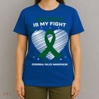Brother Son His Fight Is My Fight Cerebral Palsy Awareness Gift T-Shirt thumb 4