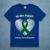 Brother Son His Fight Is My Fight Cerebral Palsy Awareness Gift T-Shirt thumb 5