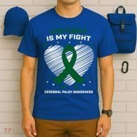 Brother Son His Fight Is My Fight Cerebral Palsy Awareness Gift T-Shirt thumb 6