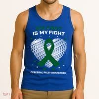 Brother Son His Fight Is My Fight Cerebral Palsy Awareness Gift Tank Top thumb 3