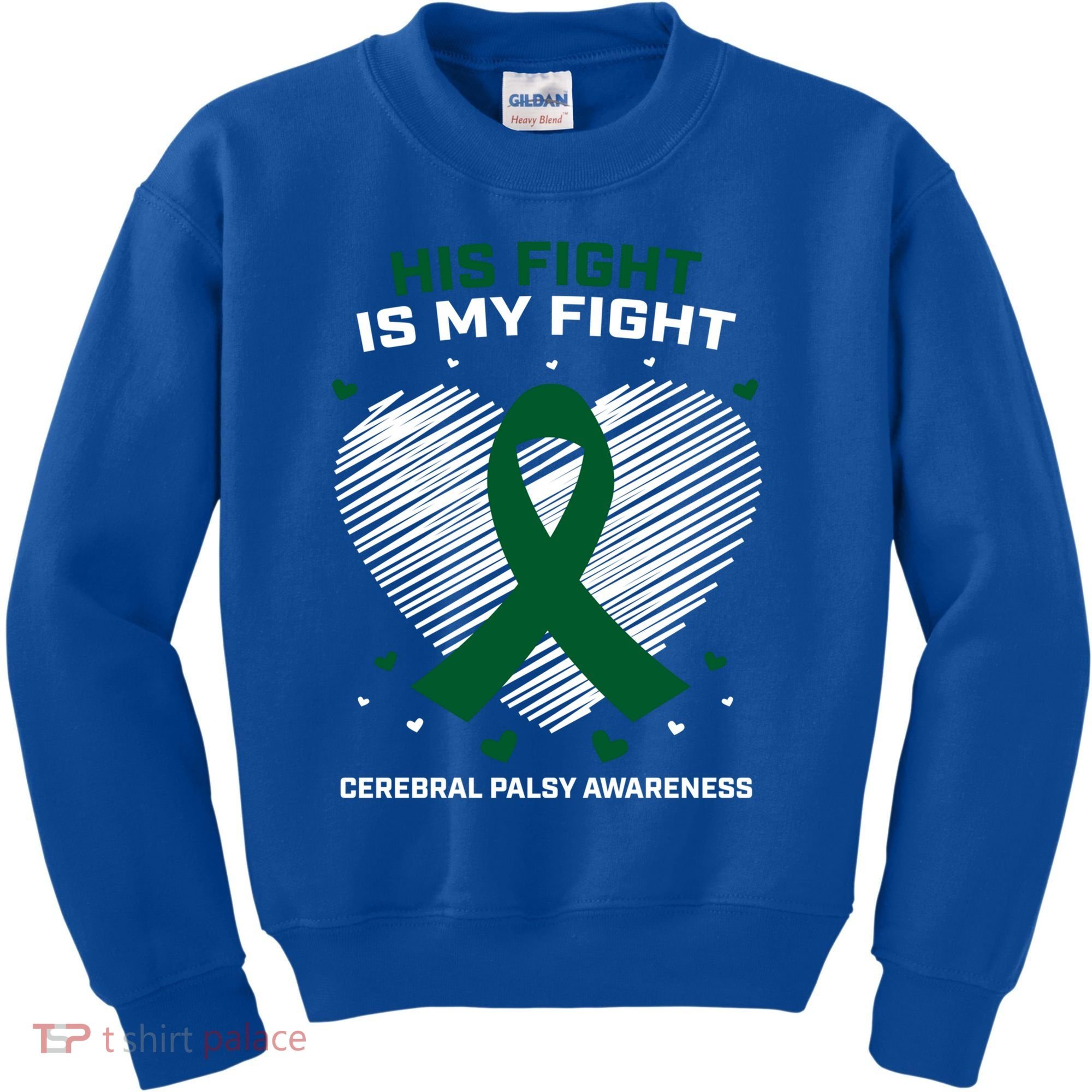 Brother Son His Fight Is My Fight Cerebral Palsy Awareness Gift Kids Sweatshirt