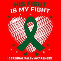 Brother Son His Fight Is My Fight Cerebral Palsy Awareness Gift Santa Hat thumb 1