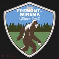 Bigfoot Sighting In Fremontwinema National Forest Oregon Gift USA-Made Doggie Bandana thumb 2