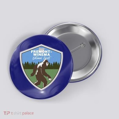 Bigfoot Sighting In Fremontwinema National Forest Oregon Gift Button