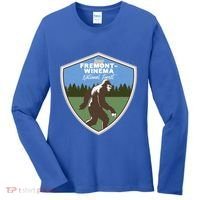 Bigfoot Sighting In Fremontwinema National Forest Oregon Gift Women's Long Sleeve Shirt thumb 0