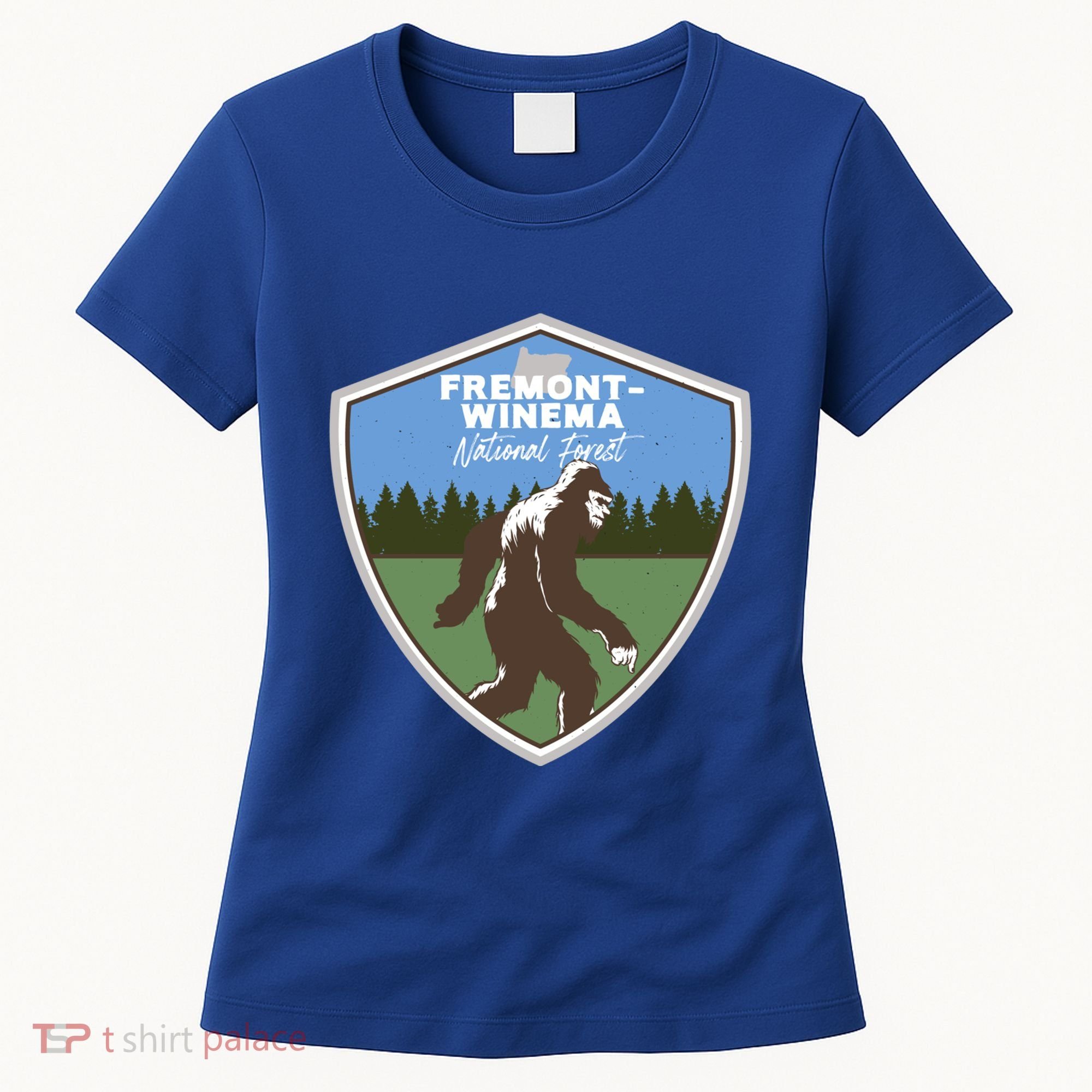 Bigfoot Sighting In Fremontwinema National Forest Oregon Gift Women's T-Shirt