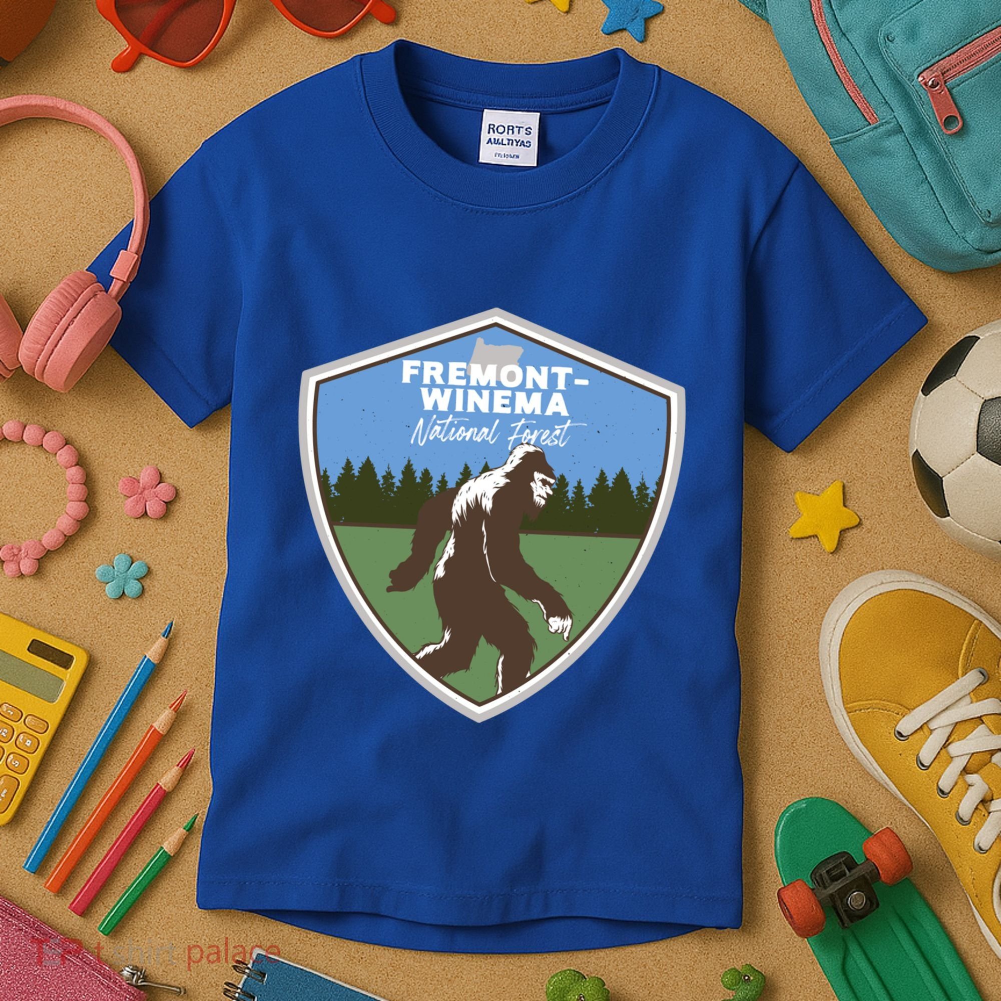 Bigfoot Sighting In Fremontwinema National Forest Oregon Gift Kids T-Shirt
