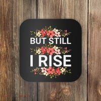But Still I Rise Inspiration Quote Black Women Queen Coaster thumb 0