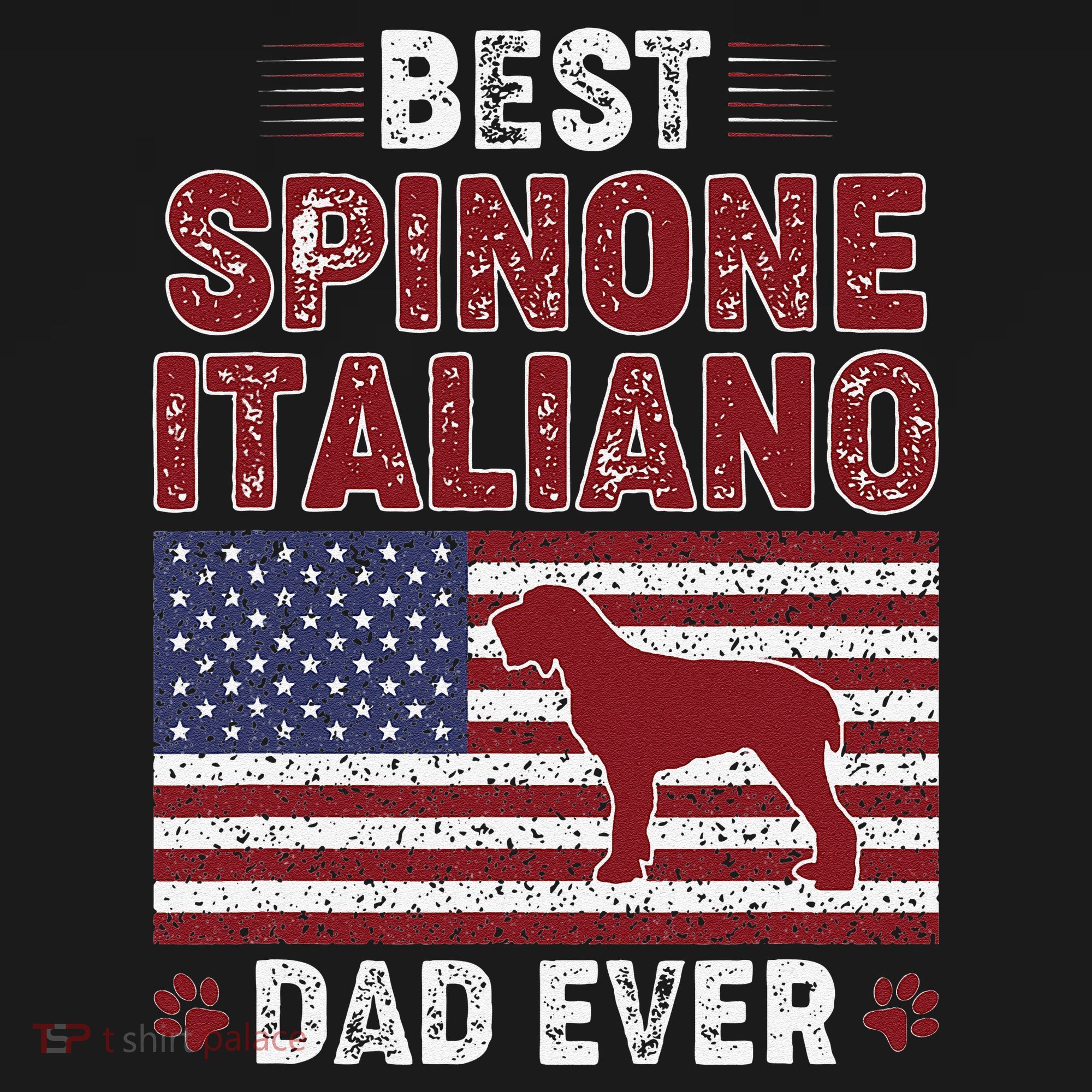 Best Spinone Italiano Dad Ever American Flag Dog Dad Apron