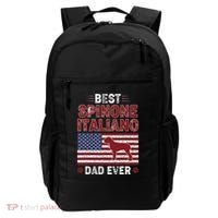 Best Spinone Italiano Dad Ever American Flag Dog Dad Backpack thumb 0