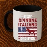 Best Spinone Italiano Dad Ever American Flag Dog Dad Coffee Mug thumb 2
