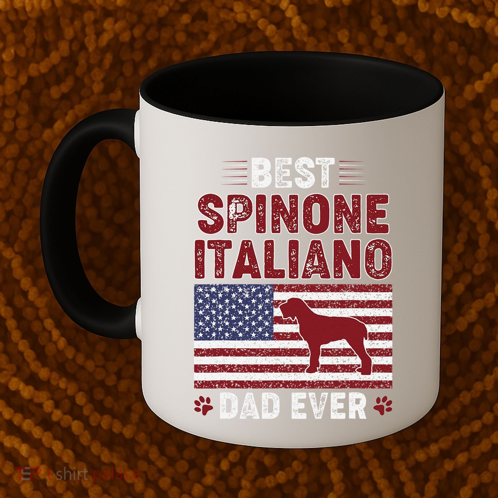 Best Spinone Italiano Dad Ever American Flag Dog Dad Coffee Mug