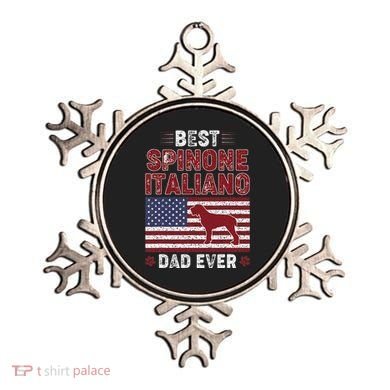 Best Spinone Italiano Dad Ever American Flag Dog Dad Ornament