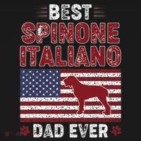 Best Spinone Italiano Dad Ever American Flag Dog Dad Ornament thumb 1