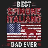 Best Spinone Italiano Dad Ever American Flag Dog Dad Hat thumb 2