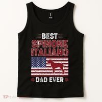 Best Spinone Italiano Dad Ever American Flag Dog Dad Tank Top thumb 2