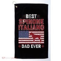 Best Spinone Italiano Dad Ever American Flag Dog Dad Golf Towel thumb 0