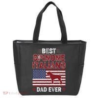 Best Spinone Italiano Dad Ever American Flag Dog Dad Tote Bag thumb 0