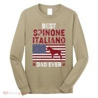 Best Spinone Italiano Dad Ever American Flag Dog Dad Long Sleeve Shirt thumb 0