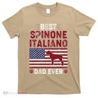 Best Spinone Italiano Dad Ever American Flag Dog Dad T-Shirt thumb 0