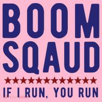 Boom Squad If I Run You Run Funny 4th Of July Coaster thumb 2
