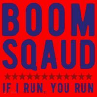 Boom Squad If I Run You Run Funny 4th Of July Santa Hat thumb 1