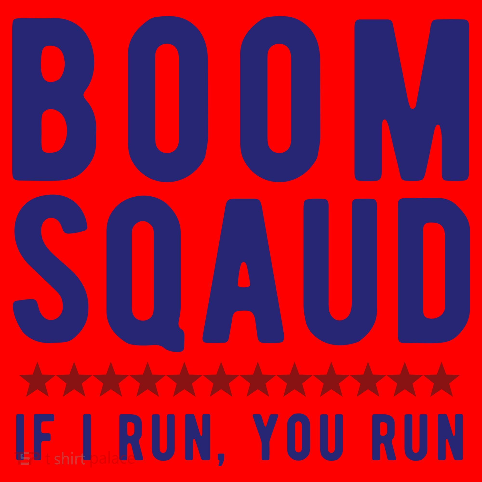 Boom Squad If I Run You Run Funny 4th Of July Santa Hat