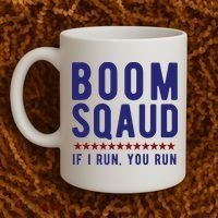 Boom Squad If I Run You Run Funny 4th Of July Coffee Mug thumb 2