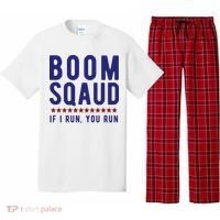 Boom Squad If I Run You Run Funny 4th Of July Pajama Set thumb 0