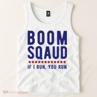 Boom Squad If I Run You Run Funny 4th Of July Tank Top thumb 2