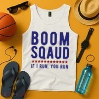 Boom Squad If I Run You Run Funny 4th Of July Tank Top thumb 4
