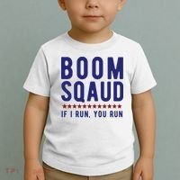 Boom Squad If I Run You Run Funny 4th Of July Toddler T-Shirt thumb 2