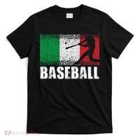 Baseball Sports Italy Flag Italian Baseball T-Shirt thumb 0