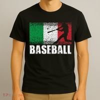 Baseball Sports Italy Flag Italian Baseball T-Shirt thumb 3
