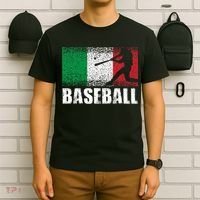 Baseball Sports Italy Flag Italian Baseball T-Shirt thumb 6