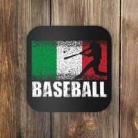 Baseball Sports Italy Flag Italian Baseball Coaster thumb 0