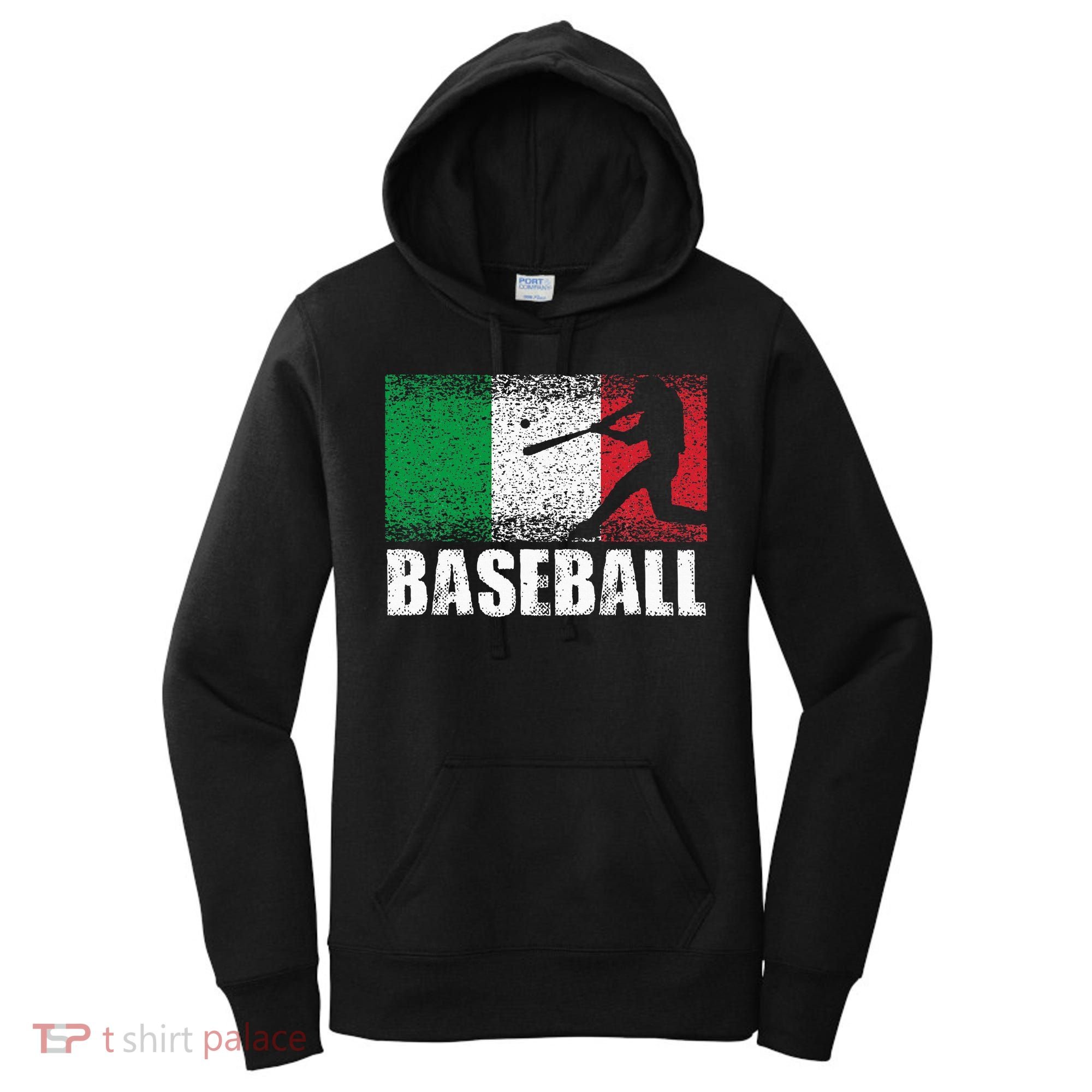Baseball Sports Italy Flag Italian Baseball Women's Hoodie