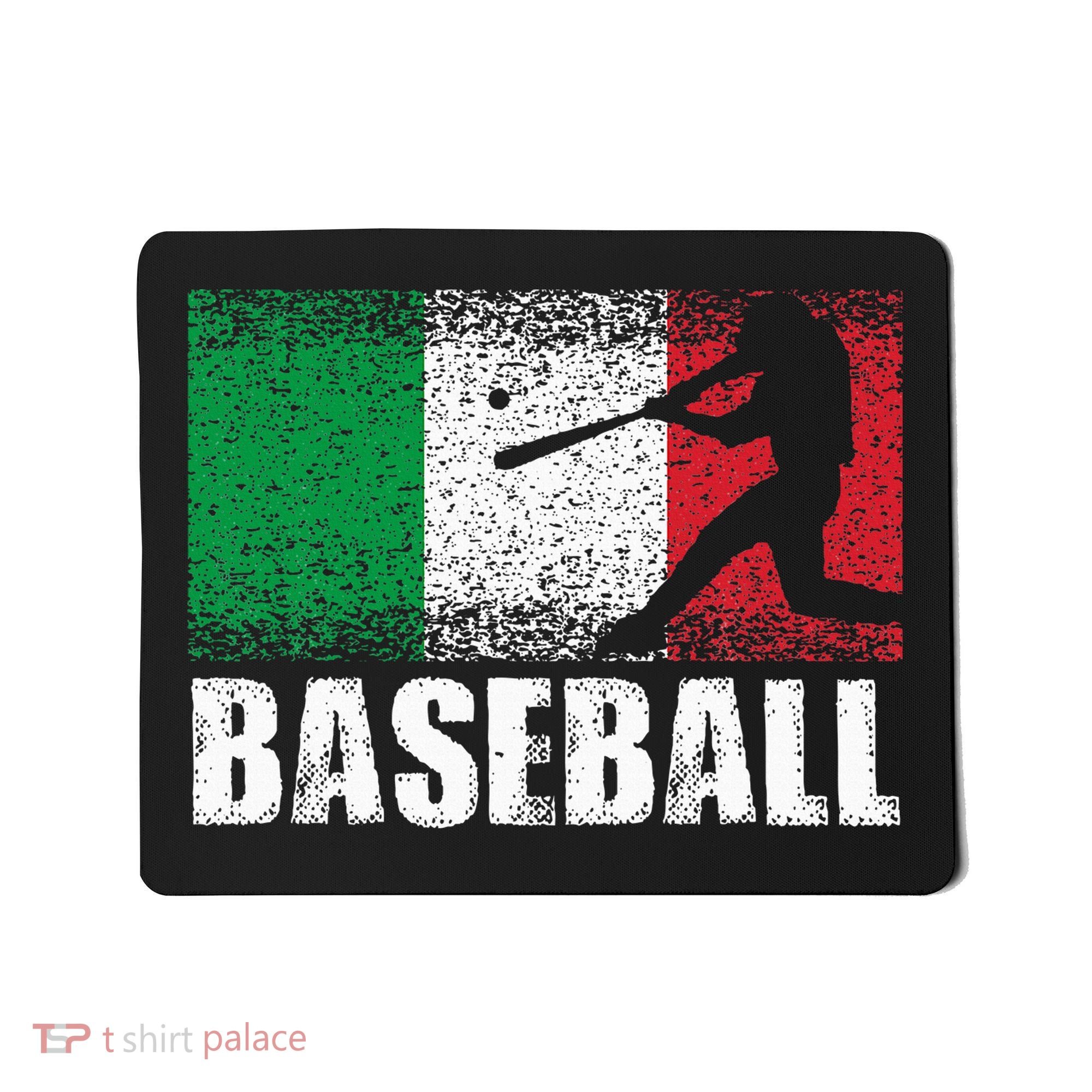 Baseball Sports Italy Flag Italian Baseball Mousepad