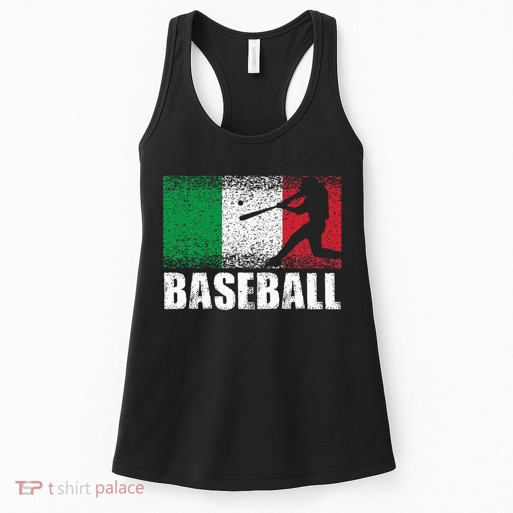 Baseball Sports Italy Flag Italian Baseball Women's Tank Top