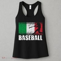 Baseball Sports Italy Flag Italian Baseball Women's Tank Top thumb 3