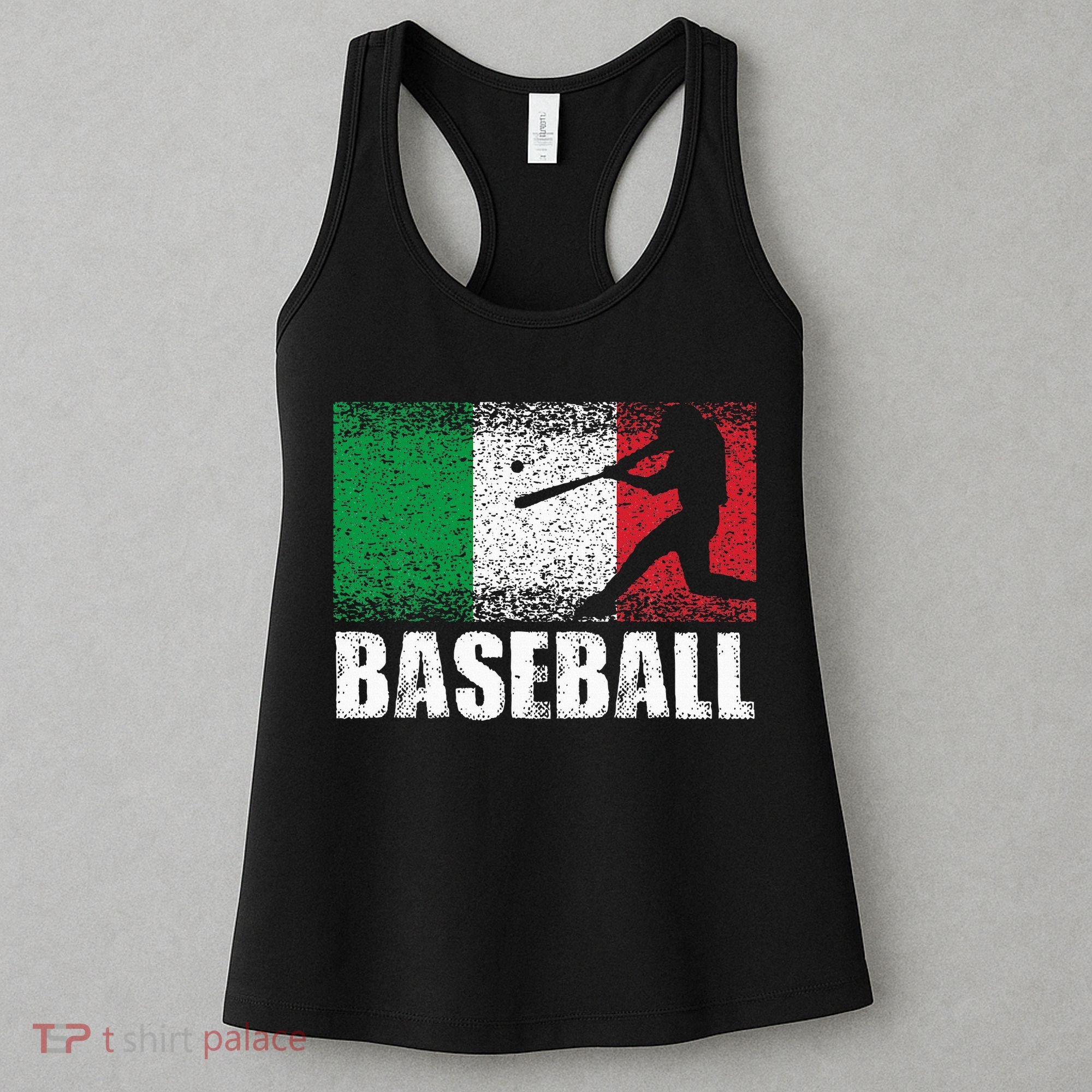 Baseball Sports Italy Flag Italian Baseball Women's Tank Top